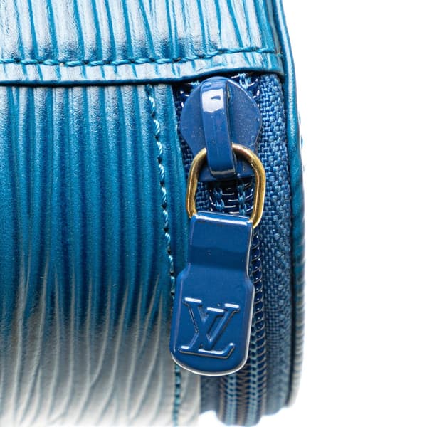Pre-owned Louis Vuitton Epi Ecrin Bijoux Jewelry Case Blue