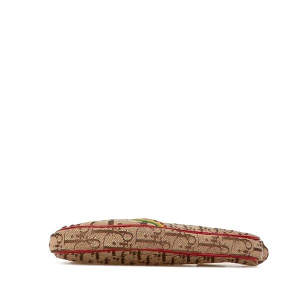 Pre-owned Dior Diorissimo Rasta Saddle Coin Pouch Brown