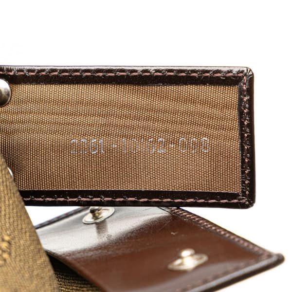 Pre-owned Fendi Zucca Canvas Key Holder Brown
