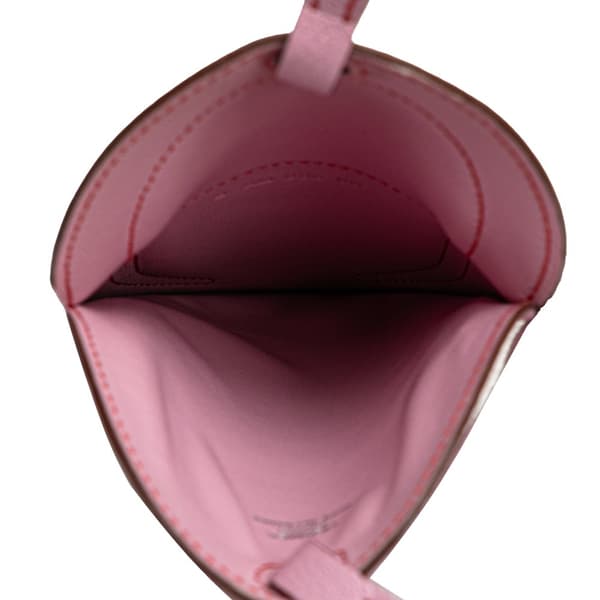 Pre-owned Hermès Chevre Mysore In The Loop Phone To Go GM Pink
