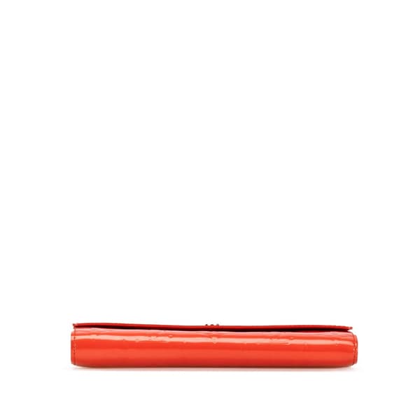 Pre-owned Louis Vuitton Monogram Vernis Sarah Long Wallet Red