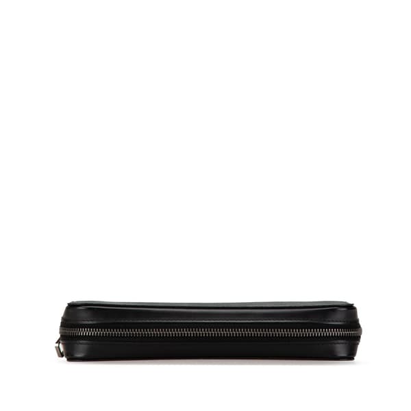 Pre-owned Louis Vuitton Monogram Eclipse Zippy XL Wallet Black