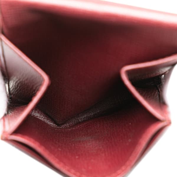 Pre-owned Cartier Must de Cartier Leather Coin Pouch Red