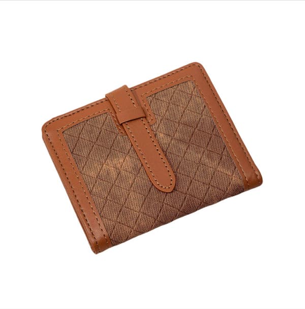 INF RFID-esto Vintage-ruudullinen lyhyt lompakko naisille