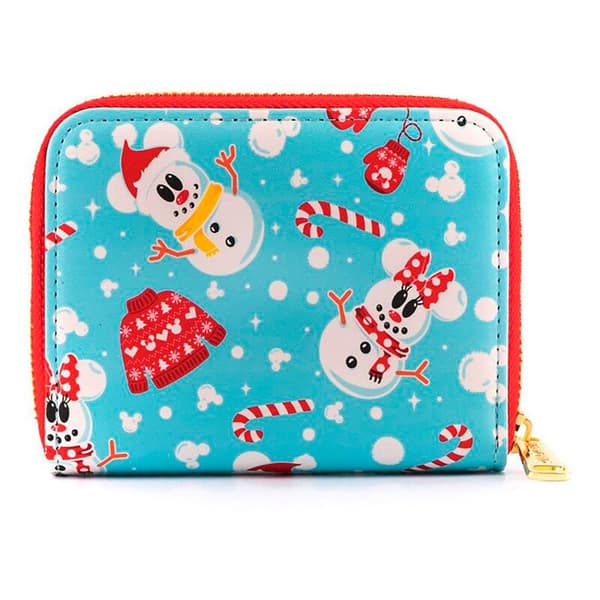 Loungefly Mickey Minnie Snögubbe Plånbok Blå