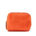 Pikkukuva 2 / 7: Pre-owned Saint Laurent Suede and Calfskin Jamie Cube Charm Coin Pouch Orange