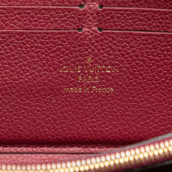 Pre-owned Louis Vuitton Monogram Empreinte Clemence Zippy Wallet Purple