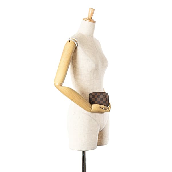 Pre-owned Louis Vuitton Damier Ebene Zippy Coin Purse Brown