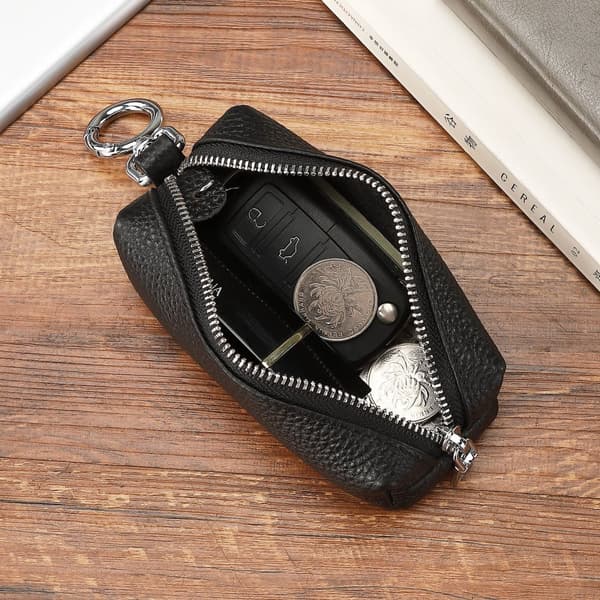 INF Läder midja nyckelhållare - Business Key Organizer med stor kapacitet