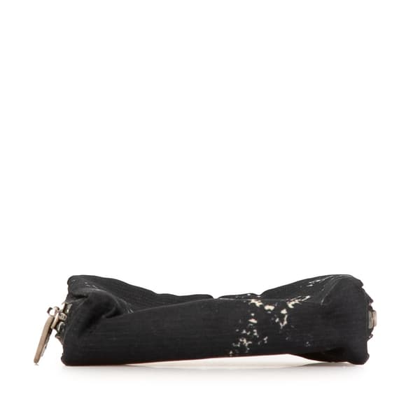 Pre-owned Chanel Old Travel Line Coin Pouch Black