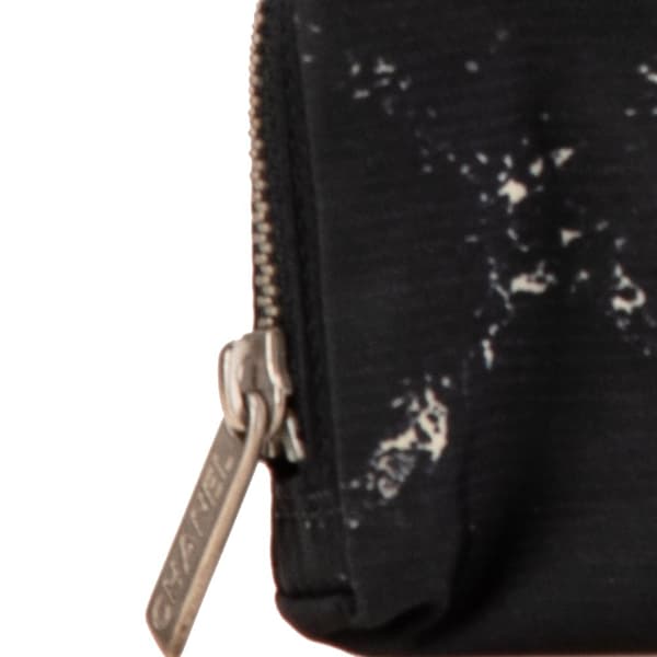 Pre-owned Chanel Old Travel Line Coin Pouch Black