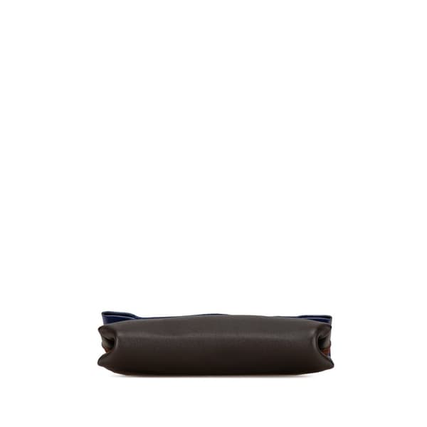 Pre-owned Celine Bicolor Leather All Soft Pouch Blue
