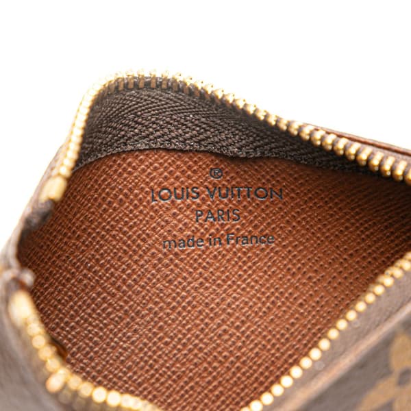 Pre-owned Louis Vuitton Monogram Pochette Cles Brown