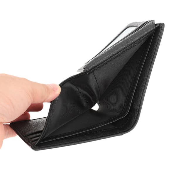 INF Slim Bifold plånbok i äkta läder för män