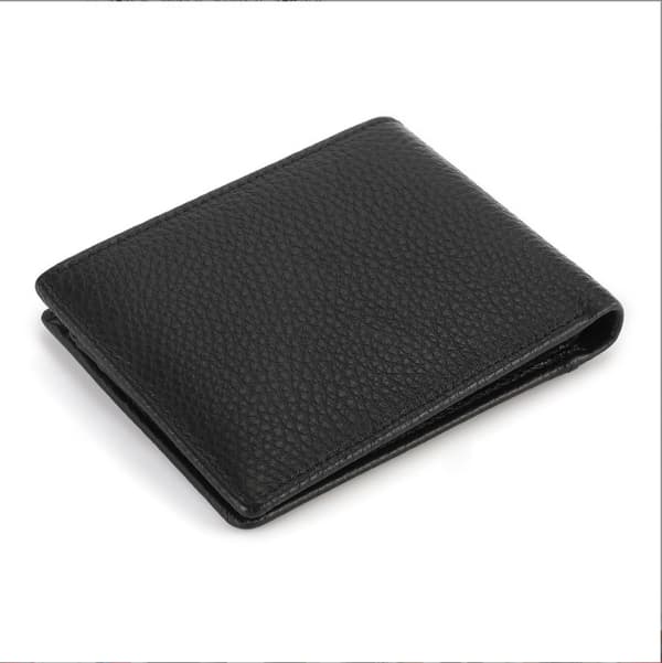 INF Slim Bifold plånbok i äkta läder för män
