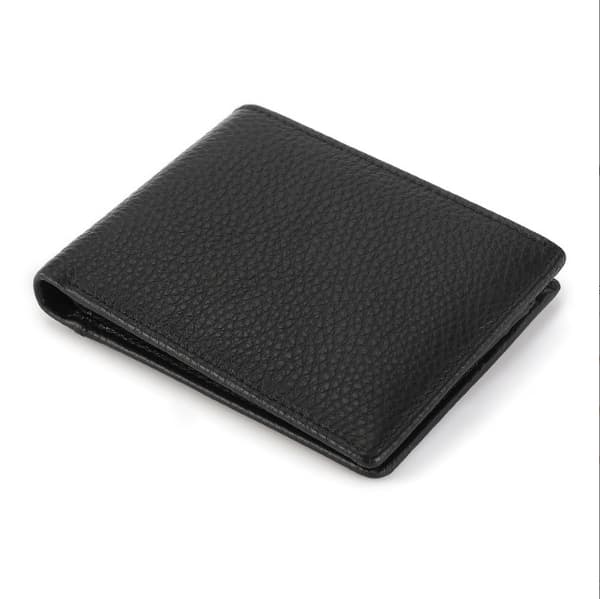 INF Slim Bifold plånbok i äkta läder för män
