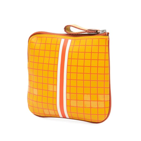 Pre-owned Hermès Swift Couverture Nouvelle Carre Pocket Pouch Brown