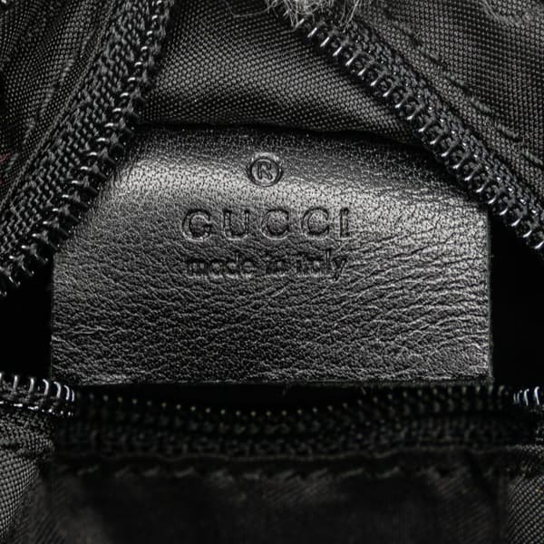 Pre-owned Gucci GG Canvas Cosmetic Pouch Black