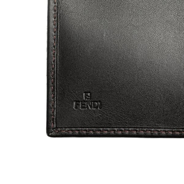 Pre-owned Fendi Zucca Canvas Small Wallet Brown