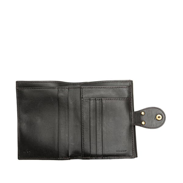 Pre-owned Fendi Zucca Canvas Small Wallet Brown