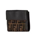Miniatyrbilde 2 av 10: Pre-owned Fendi Zucca Canvas Small Wallet Brown