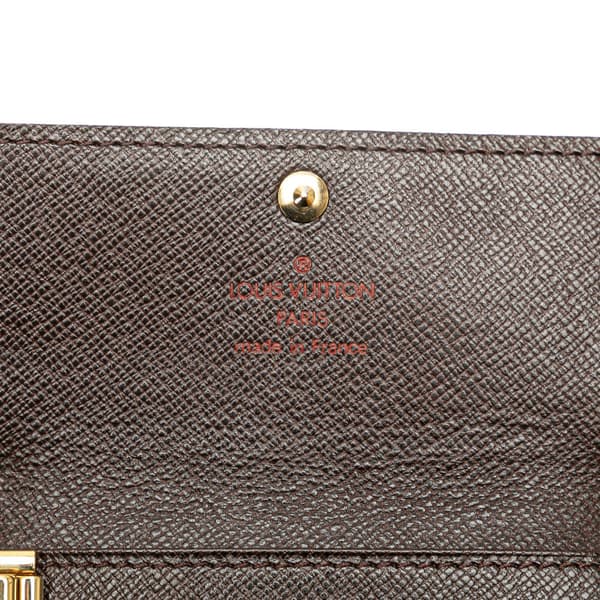 Pre-owned Louis Vuitton Damier Ebene Multicles 6 Key Holder Brown