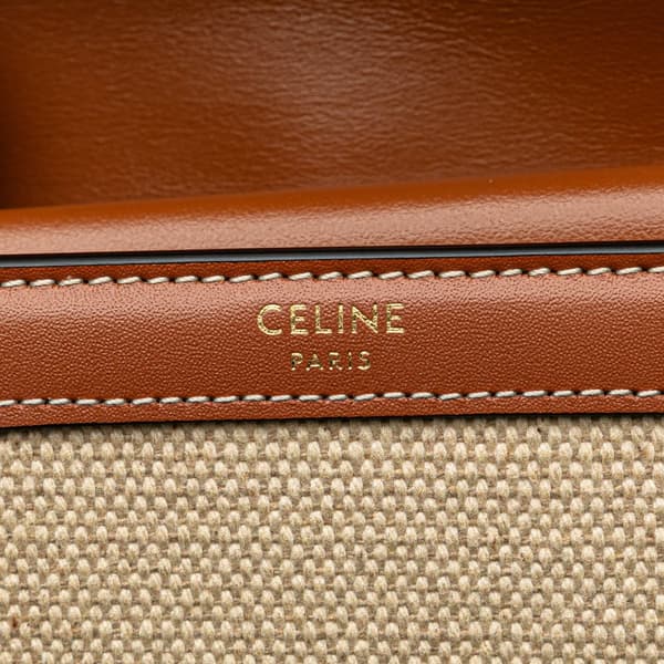 Pre-owned Celine Triomphe Canvas Tri-fold Wallet Brown