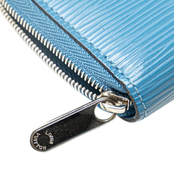 Pre-owned Louis Vuitton Epi Zippy Coin Purse Blue