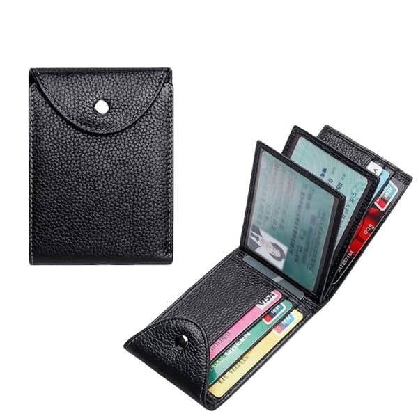INF RFID-blokerende multifunktionel kortholder Sort