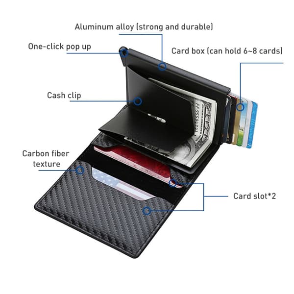 PopUp-lommebok med RFID-beskyttelse - oransje