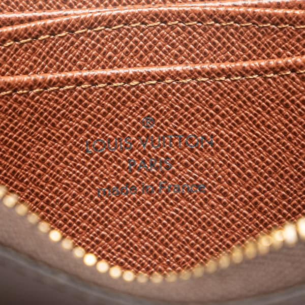 Pre-owned Louis Vuitton Monogram Zippy Coin Purse Brown
