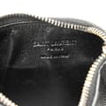 Miniatyrbild 5 av 8: Pre-owned Saint Laurent Grain de Poudre Fragments Zipped Card Case Black