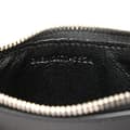 Miniatyrbild 6 av 8: Pre-owned Saint Laurent Grain de Poudre Fragments Zipped Card Case Black