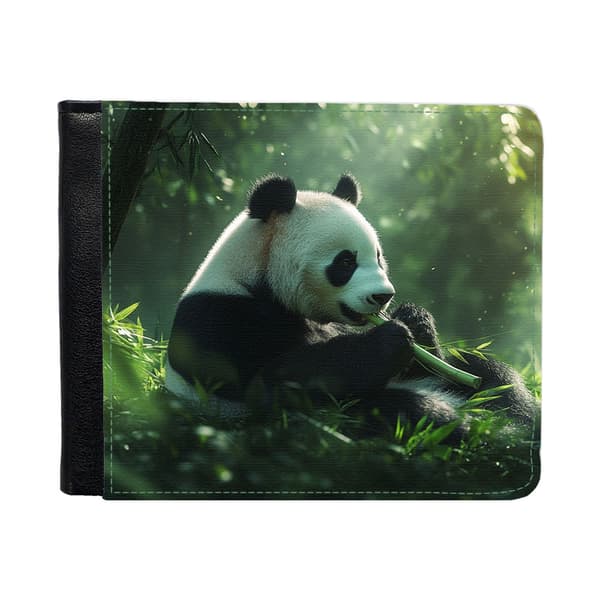 Djur Panda Plånbok För Män Med Myntfack