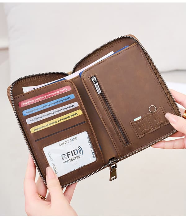 INF RFID-blockerande passfodral och reseplånbok