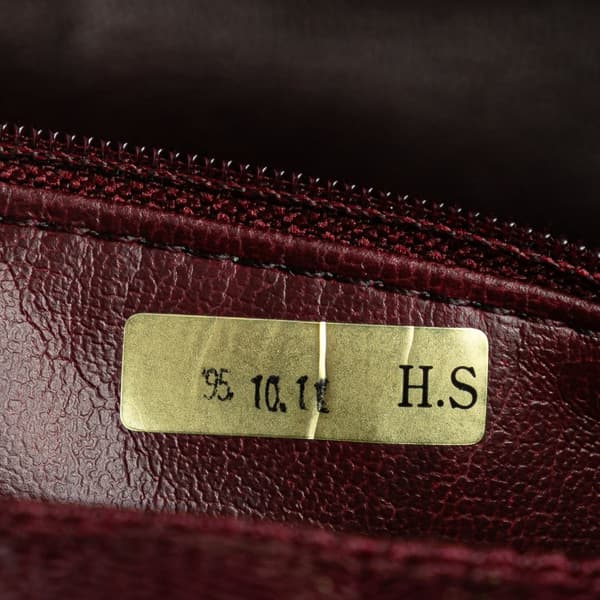Pre-owned Chanel CC Caviar Pouch Red
