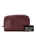 Miniatyrbillede 10 af 10: Pre-owned Chanel CC Caviar Pouch Red