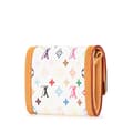 Miniatyrbillede 2 af 7: Pre-owned Louis Vuitton Monogram Multicolore Porte Monnaie Plat White