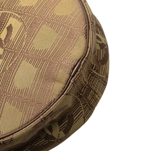 Pre-owned Chanel New Travel Line Nylon Pouch Green