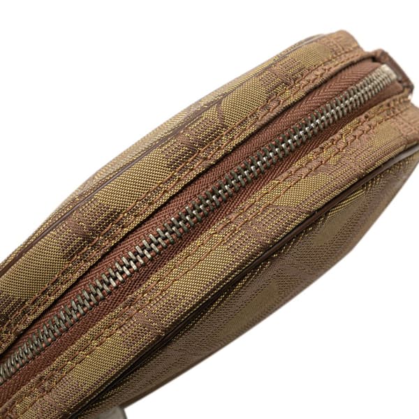 Pre-owned Chanel New Travel Line Nylon Pouch Green