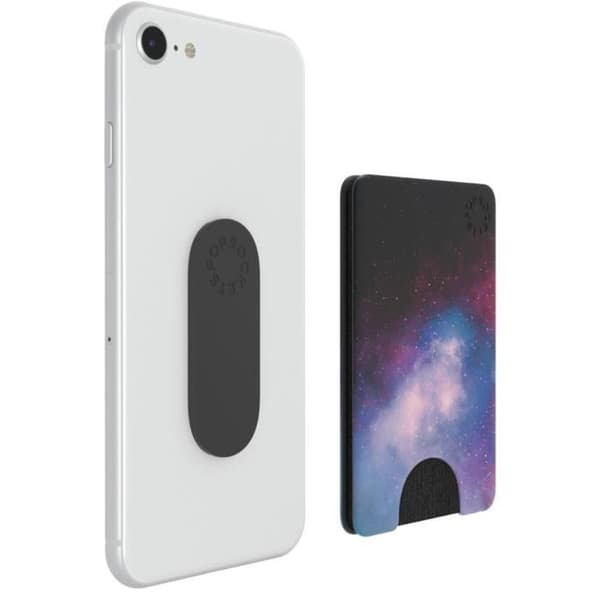 Portfölj PopWallet - POPSOCKETS - Blå galax - Unisex - Syntetisk - Halvstyv