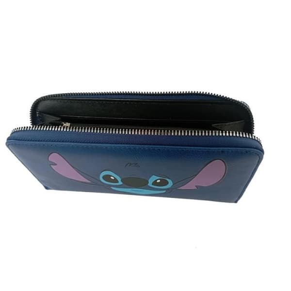Portfölj Stitch Disney Blå - CERDA - Portfölj - Mjuk - Med blixtlås - Syntetisk
