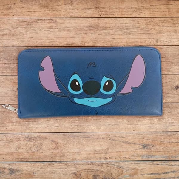 Portfölj Stitch Disney Blå - CERDA - Portfölj - Mjuk - Med blixtlås - Syntetisk