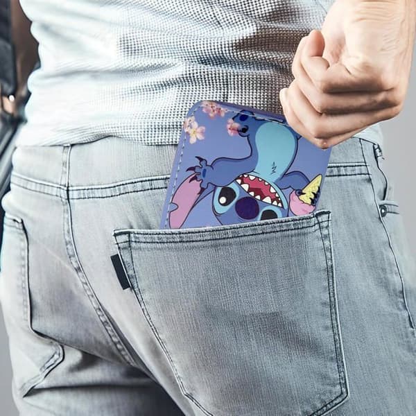Portfölj Kvinna Stitch Mynt Ficka Presentidé Kvinna, Lila, En storlek, Dragkedja, Lila, En storlek, Dragkedja