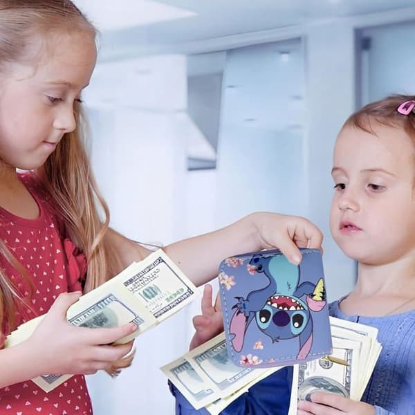 Portfölj Kvinna Stitch Mynt Ficka Presentidé Kvinna, Lila, En storlek, Dragkedja, Lila, En storlek, Dragkedja