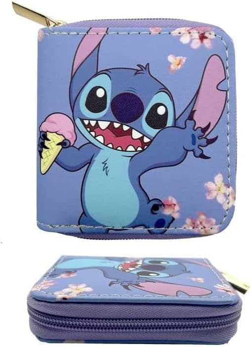 Portfölj Kvinna Stitch Mynt Ficka Presentidé Kvinna, Lila, En storlek, Dragkedja, Lila, En storlek, Dragkedja