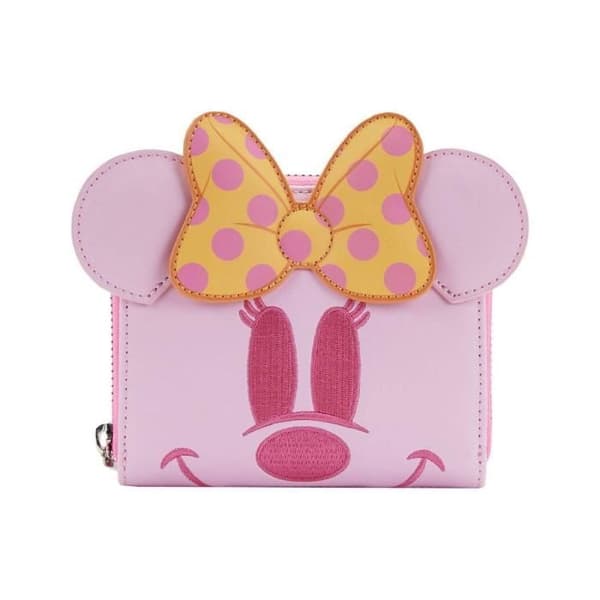 Loungefly - Disney - Pastell Ghost Minnie Glow In The Dark Myntväska By Loungefly