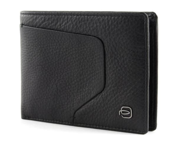 Porte-monnaie PIQUADRO Akron Nero [92849] - Herr - Läder - RFID-skydd