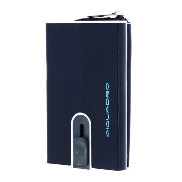 PIQUADRO Blue Square Kompakt plånbok Slider RFID Blu Notte [109748]
