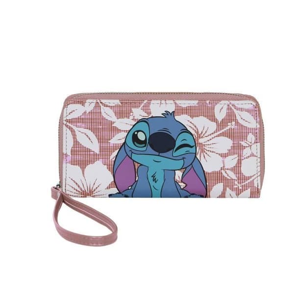Portfölj Essentiell - KARACTER MANIA - Disney Lilo och Stitch Maui - Rosa - Barn - Dragkedja